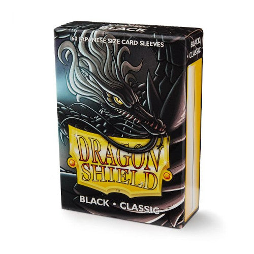 Dragon Shield - Classic Black - Japanese Size Sleeves (60ct) (7949180829943)
