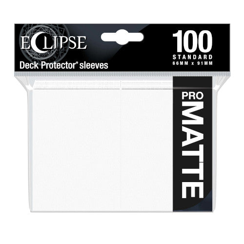 Sleeves - Arctic White - Ultra Pro - Eclipse - Standard Size - 100ct (7966824923383)