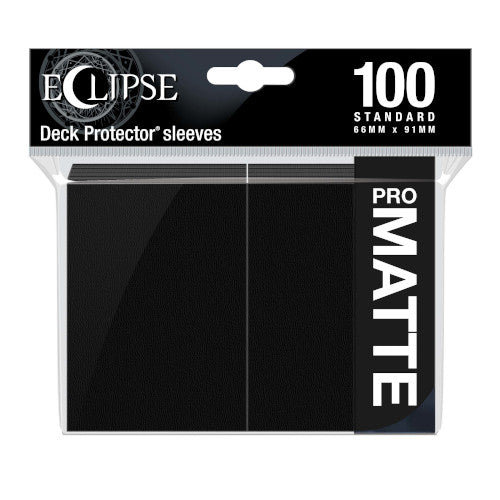 Sleeves - Jet Black - Ultra Pro - Eclipse (Matte) - Standard Size - 100ct (8127720292599)