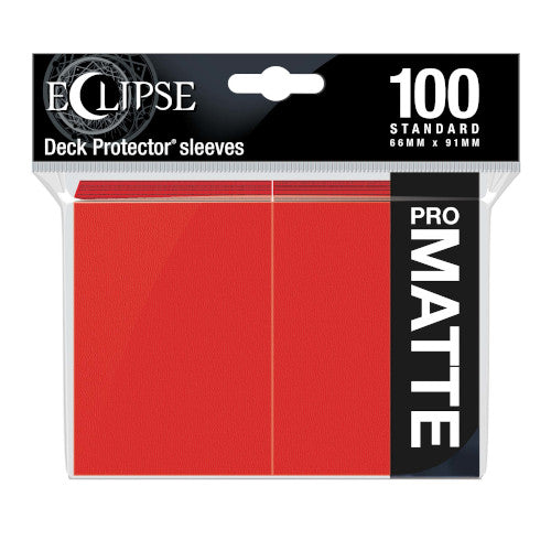 Sleeves - Apple Red - Ultra Pro - Eclipse - Standard Size - Matte - 100ct (8084794638583)