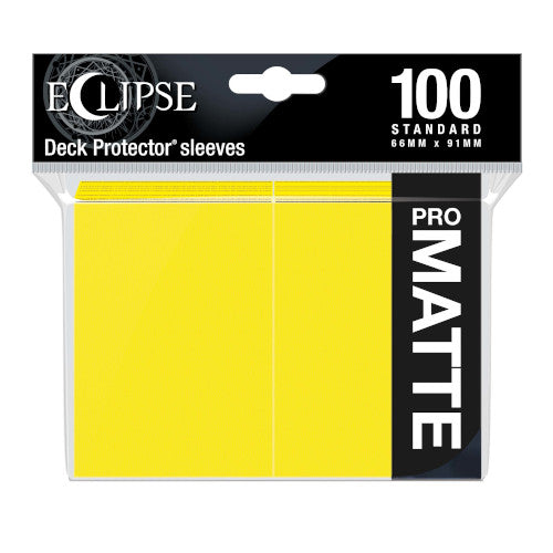 Copy of Sleeves - Lemon Yellow - Ultra Pro - Eclipse - Standard Size - 100ct (7966825840887)