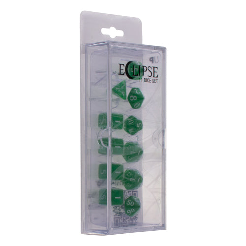 Ultra Pro - Eclipse 11 Dice Set - Forest Green (7966933254391)