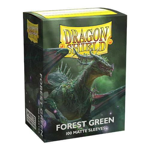 Dragon Shield - Forest Green - Classic Size Sleeves (Matte) (100ct) (8002257125623)