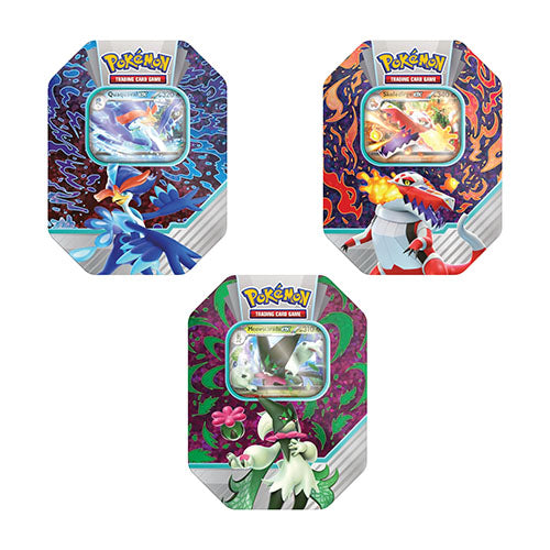 Pokemon - Meowscarasda/ Skeledirge/ Quaquaval EX - Paldea Partners Tin Bundle (7949274349815)