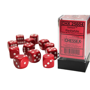 Warhammer - 16mm Dice Cube - Red/White (9530870038775)