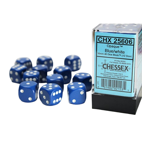 Warhammer - 16mm Dice Cube - Blue/White (9530867974391)