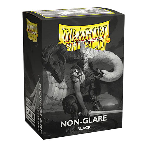 Dragon Shield - Matte - Non-Glare Black - Classic Size Sleeves (100ct) (8335838118135)