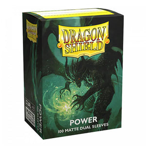 Dragon Shield - Matte - Limited Edition Metallic Power Green - Classic Size Sleeves (100ct) (9536428802295)