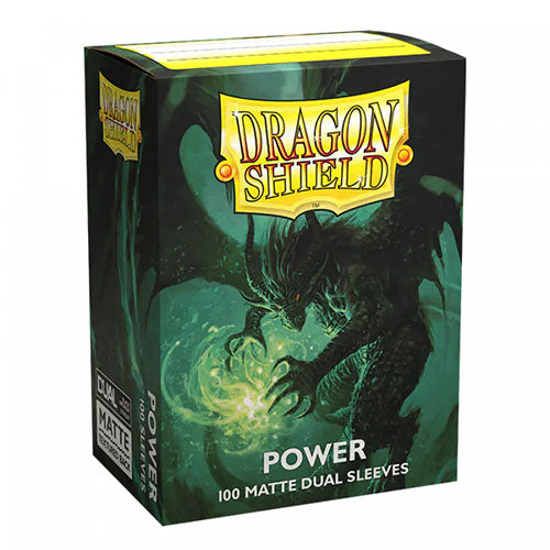 Dragon Shield - Matte - Limited Edition Metallic Power Green - Classic Size Sleeves (100ct) (9536428802295)