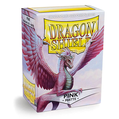 Dragon Shield - Pink - Classic Size Sleeves (Matte) (100ct) (9536196215031)