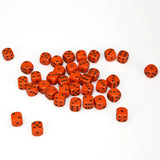 Chessex - 12mm D6 Dice Block - Opaque - Orange w/Black