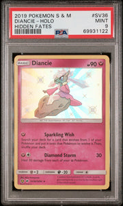 PSA - Pokemon - S&M, Hidden Fates - SV36/SV94 : Diancie (Shiny Vault) - PSA 9 (7943976943863)