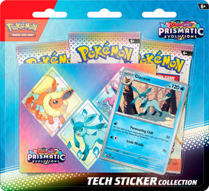 Pokemon - Glaceon - Tech Sticker - 3 Pack Blister - Scarlet & Violet Prismatic Evolutions (14824473690493)