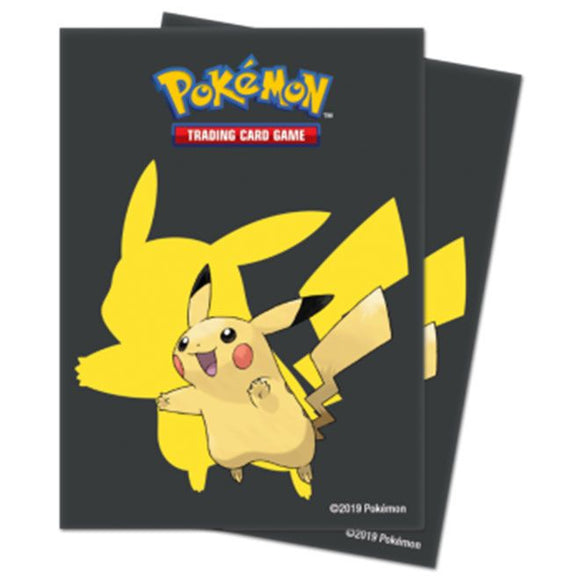 Card Sleeves - Pokemon - Pikachu (Black) - QTY: 65 (7948192350455)