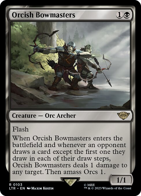 MTG - LOTR: Tales of Middle Earth - 0103 : Orcish Bowmasters (Foil) (7945478275319)