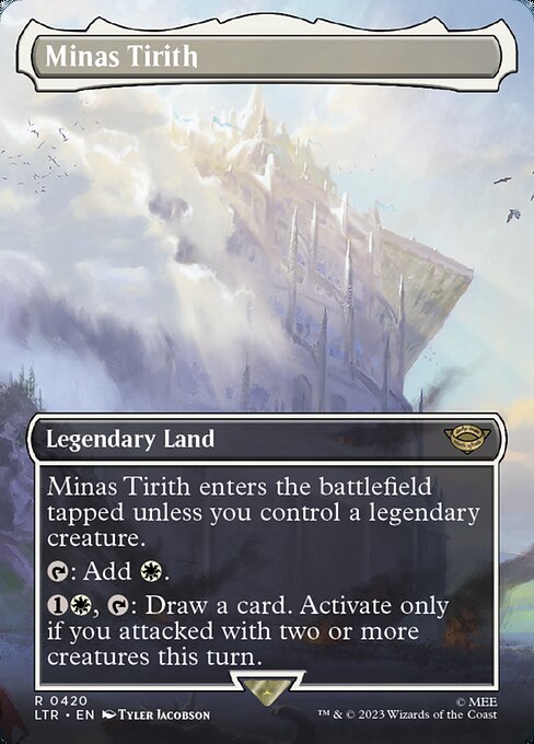 MTG - LOTR: Tales of Middle Earth - 0420 : Minas Tirith (Borderless Fo Cosmic Collectables UK MTG - LOTR: Tales of Middle Earth - 0420 : Minas Tirith (Borderless Fo Cosmic Collectables UK
