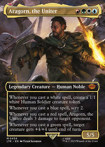 MTG - LOTR: Tales of Middle Earth - 0434 : Aragorn, the Uniter (Borderless Foil) (7945469952247)