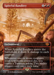 MTG - LOTR: Tales of Middle Earth - 0439 : Spiteful Banditry (Borderless Foil) (7945470279927)