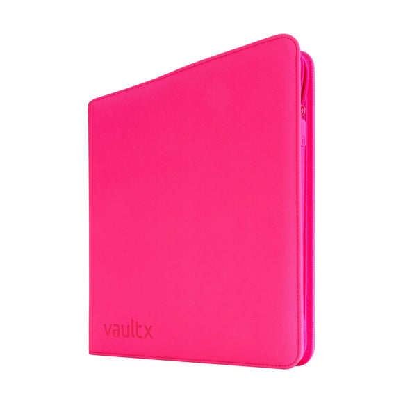 Vault X - eXo-Tec - 12 Pocket Zip Binder - Neon Pink