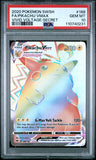 PSA - Pokemon - Sword & Shield , Vivid Voltage - 188/185 : Pikachu VMAX (Rainbow Rare) - PSA 10