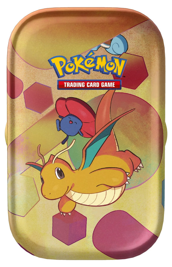 Pokemon - Scarlet & Violet 151 - Dragonite - Mini Tin Cosmic Collectables UK Pokemon - Scarlet & Violet 151 - Dragonite - Mini Tin Cosmic Collectables UK