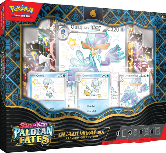 Pokemon - Quaquaval ex - Scarlet & Violet Paldean Fates - Premium collection Box (8036091756791)