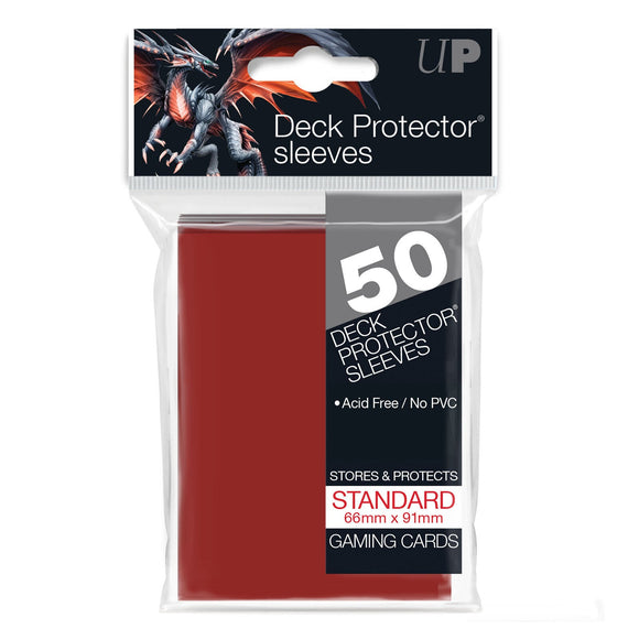 Sleeves - Ultra Pro - Standard Size - 50ct - Red (7943303790839) (7943589069047)