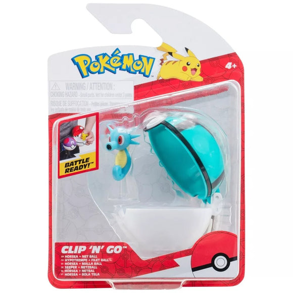 Pokemon - Clip' N' Go - Horsea & Net Ball (9527506043127)