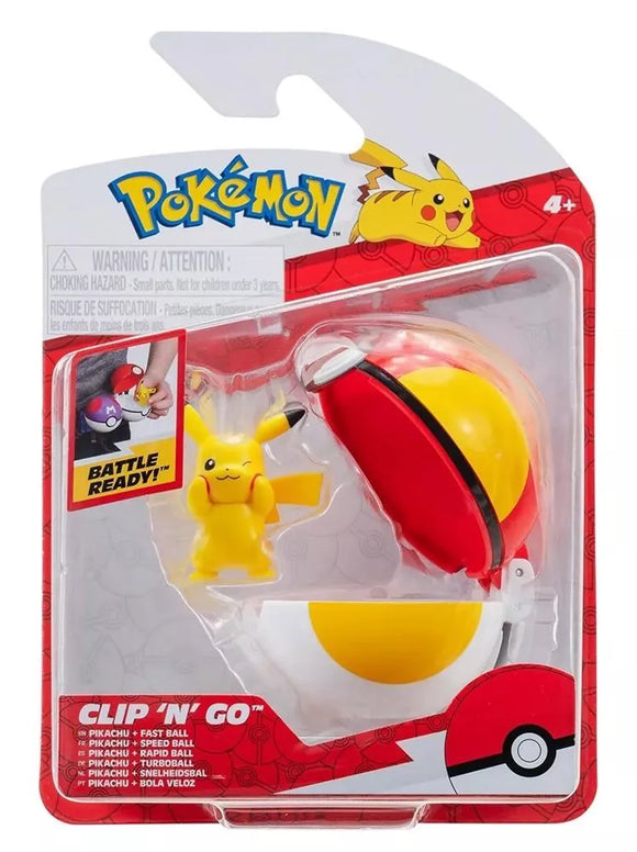 Pokemon - Clip' N' Go - Pikachu & Fast Ball (9527504830711)