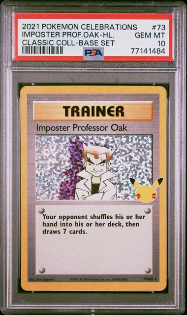 PSA - Pokemon - Celebrations - 073/102 : Imposter Professor Oak (Holo) - PSA 10