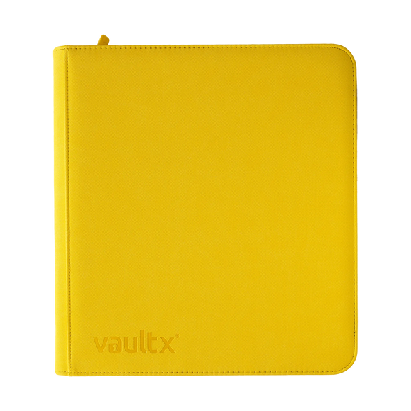 Vault X - eXo-Tec - Premium 12 Pocket Zip Binder XL - Yellow
