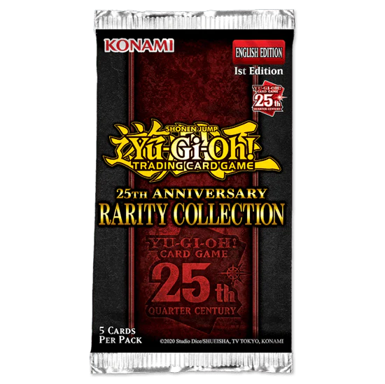 Yu-Gi-Oh! - Booster Pack (5 Cards) - Rarity Collection - 25th Anniversary (1st Edition) (7961320423671)
