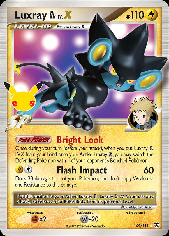 SWORD AND SHIELD, Celebrations - Secret Rare Subset - 10/25 : Luxray G LV.X (Holo) (7096317051046)
