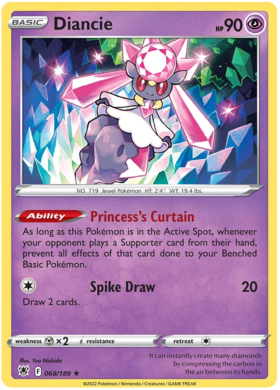 SWORD AND SHIELD, Astral Radiance - 068/189 : Diancie (Holo) (7653062312183)