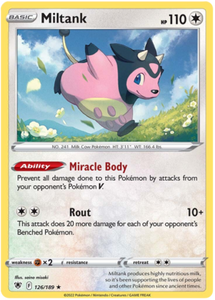 SWORD AND SHIELD, Astral Radiance - 126/189 : Miltank (Reverse Holo) (7653055463671)