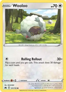 SWORD AND SHIELD, Crown Zenith - 121/189 : Wooloo (Non Holo) (7878565495031)