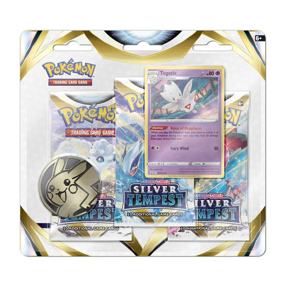 Pokemon - 3 Pack Blister: (Togetic) - Sword and Shield Silver Tempest (7752203665655)