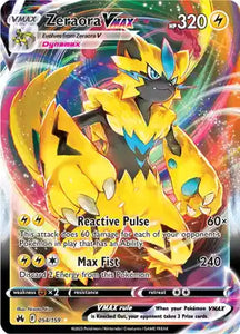 SWORD AND SHIELD, Crown Zenith - 054/159 : Zeraora VMAX (Half Art) (7879083065591)