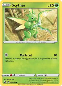 SWORD AND SHIELD, Crown Zenith - 006/189 : Scyther (Non Holo) (7877694030071) (7879085424887)