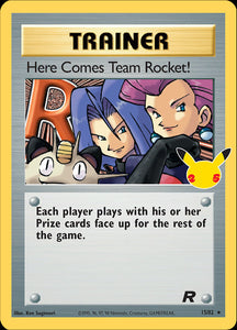 SWORD AND SHIELD, Celebrations - Secret Rare Subset - 23/25 : Here Comes Team Rocket (Holo) (7096325800102)