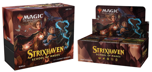 Magic The Gathering - Draft Booster Box & Bundle - Strixhaven: School Of Mages (36 packs) (6569291710630)