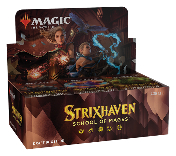 Magic The Gathering - Draft Booster Box - Strixhaven: School Of Mages (24 packs) (6569271525542)