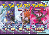 Pokemon - 5x Booster Pack (Art Set) - Sword and Shield Chilling Reign (6783224905894)