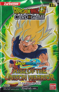 Dragon Ball Super Card Game - B10 - Booster Pack - Rise of the Unison Warrior (12 Cards) *2nd Edition* (7739230814455)