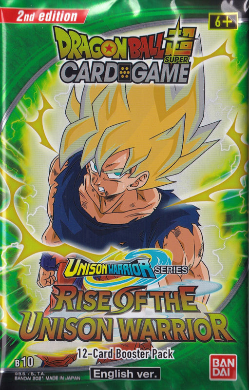 Dragon Ball Super Card Game - B10 - Booster Pack - Rise of the Unison Warrior (12 Cards) *2nd Edition* (7739230814455)