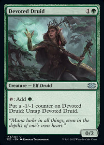 Double Masters 2022 - 143/331 : Devoted Druid (foil) (7857679761655)