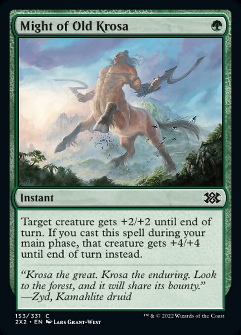 Double Masters 2022 - 153/331 : Might of Old Krosa (foil) (7857935843575)