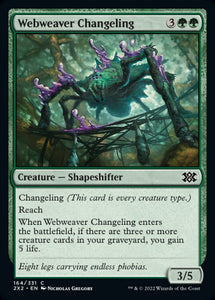 Double Masters 2022 - 164/331 : Webweaver Changeling (foil) (7857937875191)