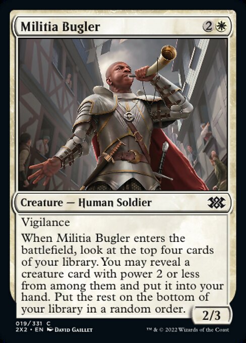 Double Masters 2022 - 019/331 : Militia Bugler (foil) (7857909104887)