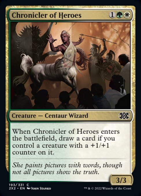 Double Masters 2022 - 193/331 : Chronicler of Heroes (foil) (7857941807351)